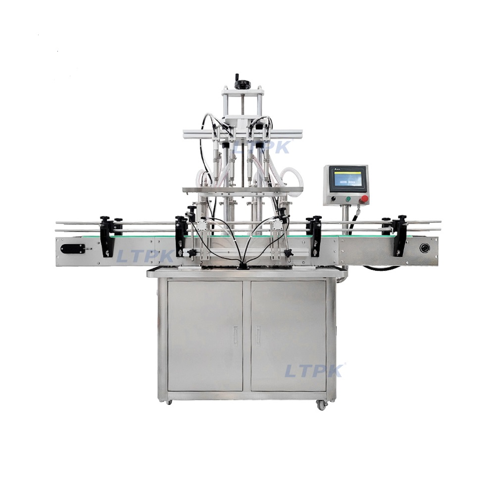 automatic 4 heads liquid filling machine water juice filler for business